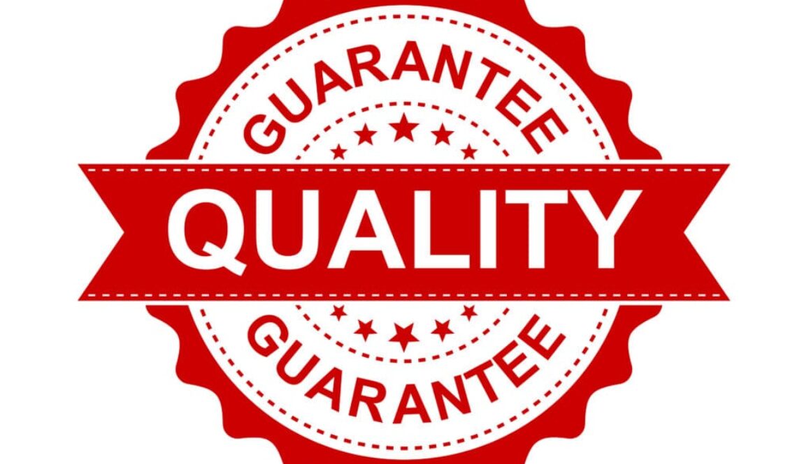 Guarantee grunge rubber stamp. Vector illustration on white background. Business concept quality stamp pictogram.